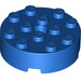 LEGO Blauw Steen 4 x 4 Ronde met Gat (87081)