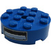 LEGO Blau Backstein 4 x 4 Runden mit Loch mit Water Level Aufkleber (87081)