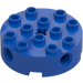 LEGO Blauw Steen 4 x 4 Rond met Gaten (6222)