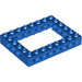 LEGO Blue Brick 6 x 8 with Open Center 4 x 6 (1680 / 32532)
