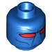 LEGO Blue Cad Bane Head (Recessed Solid Stud) (3626 / 14697)