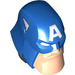 LEGO Blauw Captain America Groot Figure Hoofd (901 / 76676)