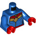 LEGO Blue Captain Marvel Minifig Torso (973 / 76382)