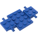 LEGO Blauw Auto Basis 7 x 4 x 0.7 (2441 / 68556)