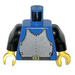 LEGO Blauw Castle Torso met Breastplate en Zwart Armen (973)