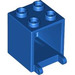 LEGO Blauw Container 2 x 2 x 2 met verzonken noppen (4345 / 30060)