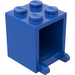 LEGO Blau Container 2 x 2 x 2 mit festen Noppen (4345)