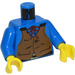 LEGO Blau Cowboy Blau Hemd Torso (973)