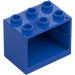 LEGO Blue Cupboard 2 x 3 x 2 with Recessed Studs (92410)