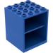 LEGO Blue Cupboard 4 x 4 x 4 Homemaker with Door Holder Holes