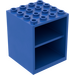 LEGO Blue Cupboard 4 x 4 x 4 Homemaker with Door Holder Holes