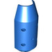 LEGO Blue Cylinder 6 x 3 x 10 Half with Taper and Four Pin Holes (57792)
