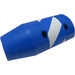 LEGO Blue Cylinder 6 x 3 x 10 Half with Taper and Four Pin Holes with Blue and White Stripes Sticker (57792)