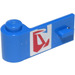 LEGO Bleu Porte 1 x 3 x 1 La gauche avec Rouge Sign (3822)