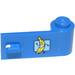 LEGO Blauw Deur 1 x 3 x 1 Rechtsaf met Running Banaan Sticker (3821)