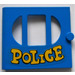 LEGO Blue Door 1 x 6 x 5 Fabuland with 3 Windows with &quot;POLICE&quot; Sticker