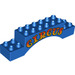 LEGO Blau Duplo Bogen Backstein 2 x 10 x 2 mit &quot;CIRCUS&quot; (12693 / 51704)