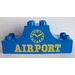 LEGO Blue Duplo Bow 2 x 6 x 2 with &quot;Airport&quot; and Clock (4197)