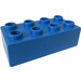LEGO Blauw Duplo Steen 2 x 4 (3011 / 31459)