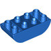 LEGO Blue Duplo Brick 2 x 4 with Curved Bottom (98224)