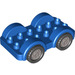LEGO Blue Duplo Car with Black Wheels and Silver Hubcaps (11970 / 35026)