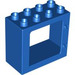 LEGO Blauw Duplo Deur Kader 2 x 4 x 3 met vlakke rand (61649)