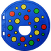 LEGO Blue Duplo Gate Ø 80 with Polka Dots (31193)