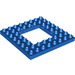 LEGO Bleu Duplo assiette 8 x 8 avec 4 x 4 Trou (51705)
