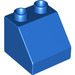 LEGO Blauw Duplo Helling 2 x 2 x 1.5 (45°) (6474 / 67199)