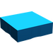 LEGO Blue Duplo Tile 2 x 2 with Side Indents with Blue Quarter Disc (6309 / 48733)