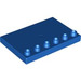 LEGO Blau Duplo Fliese 4 x 6 mit Bolzen auf Kante (31465)