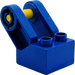 LEGO Blue Duplo Toolo Brick 2 x 2 with Angled Bracket with Forks and Two Screws without Holes on Side