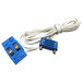 LEGO Bleu Electric Train Track Contact Base avec blanc Wire avec Connecteur (2913)