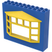 LEGO Bleu Fabuland Building mur 2 x 10 x 7 avec Jaune Bay Fenêtre