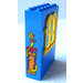 LEGO Bleu Fabuland Building mur 2 x 6 x 7 avec Jaune Squared Fenêtre avec Jaune Squared Fenêtre et Pump Autocollant