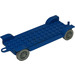 LEGO Blue Fabuland Car Chassis 14 x 6 Old (with Hitch)