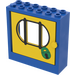 LEGO Blau Fabuland Tür Rahmen 2 x 6 x 5 mit Gelb Tür und Bars mit Lock