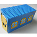 LEGO Blue Fabuland Garage Block with Yellow Windows and Yellow Door