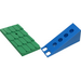 LEGO Bleu Fabuland Roof Support avec Green Roof Pente et trou de cheminée