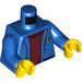 LEGO Blue Ferry Captain Minifig Torso (973 / 76382)