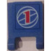 LEGO Blau Flagge 2 x 2 mit &#039;1&#039; Aufkleber ohne ausgestellten Rand (2335)