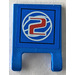 LEGO Blau Flagge 2 x 2 mit &#039;2&#039; Aufkleber ohne ausgestellten Rand (2335)