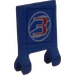 LEGO Blauw Vlag 2 x 2 met &#039;3&#039; Sticker zonder uitlopende rand (2335)