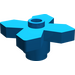 LEGO Blauw Bloem 2 x 2 met Angular Bladeren (4727)