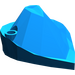 LEGO Blau Forestmen&#039;s Hut mit offenem Federloch (4506)