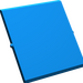 LEGO Blue Glass for Window 4 x 4 x 3 (4448)
