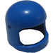 LEGO Blue Helmet with Thick Chinstrap and Visor Dimples