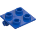 LEGO Blue Hinge 2 x 2 Top (6134)