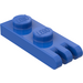 LEGO Blau Scharnier Platte 1 x 2 mit 3 Stubs und solide Bolzen