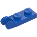 LEGO Blue Hinge Plate 1 x 2 with Locking Fingers with Groove (44302)